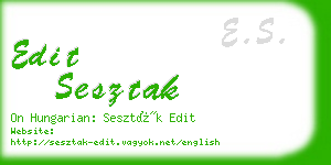 edit sesztak business card